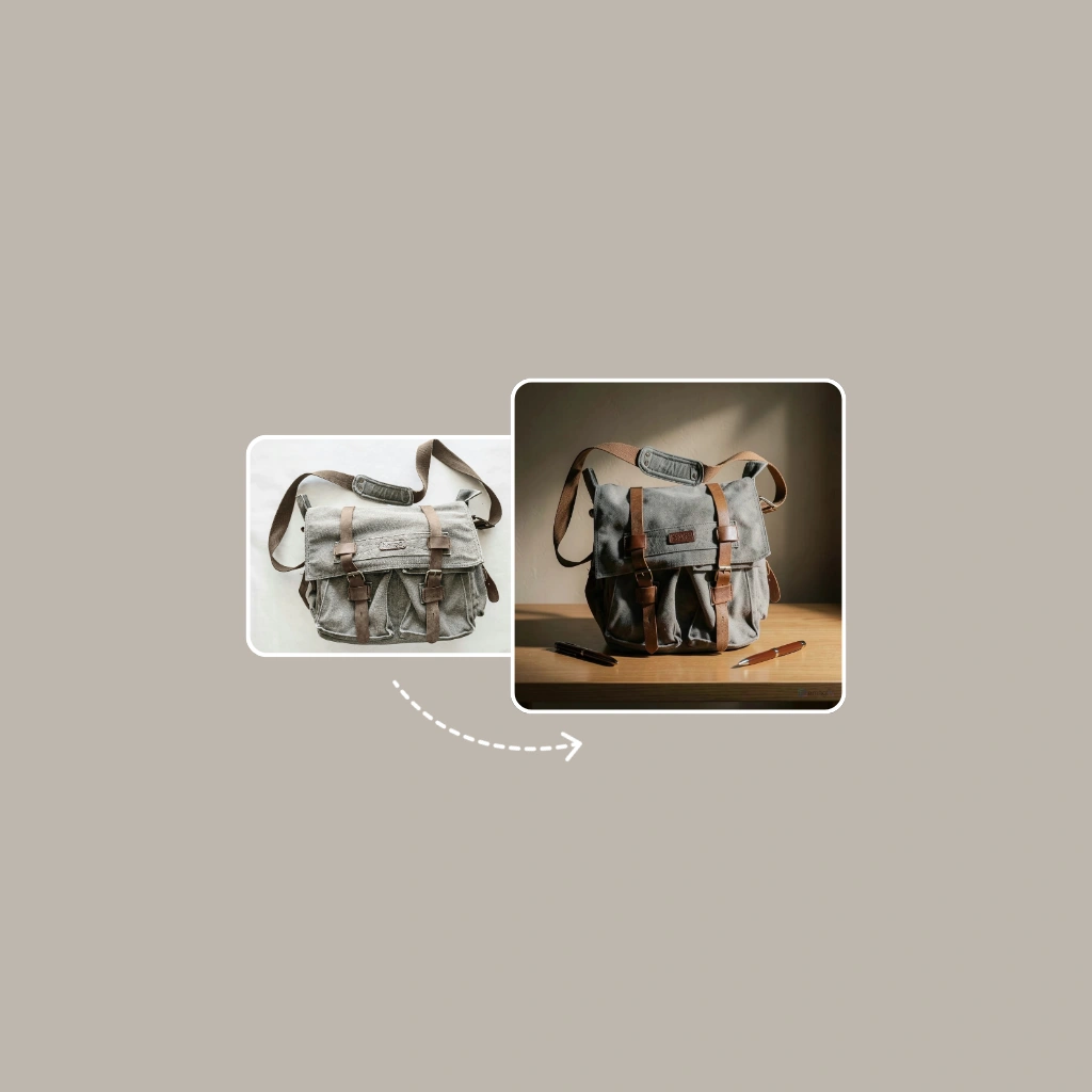 AI generated virtual try-on result from Emagify